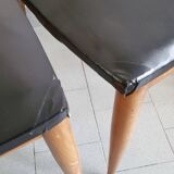 Set of 4 vintage Scandinavian chairs 1960