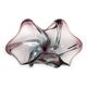 Sommerso bowl, mid-century modern, purple glass, Murano, Italy, 1950s