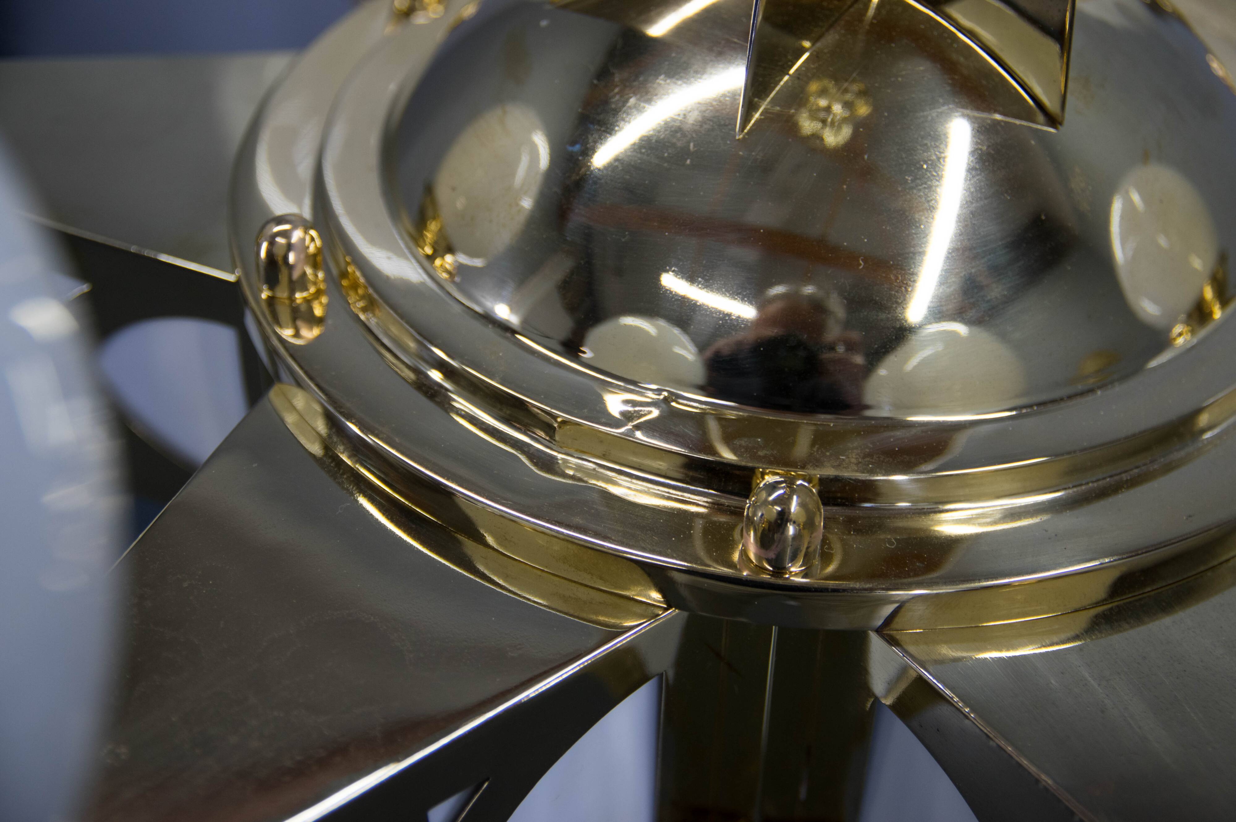 Rare Art Nouveau Chandelier by Emil Kralik for Vulkania, 1920s