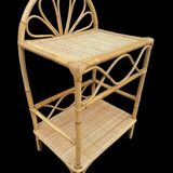 Rattan bedside table from the 70s Italy