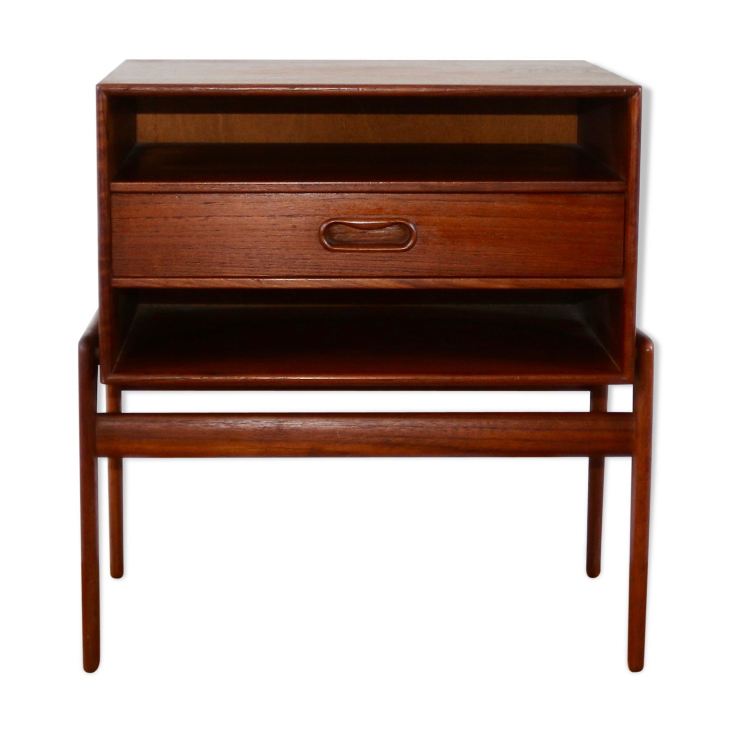 Scandinavian bedside table teak Arne Vodder 1960