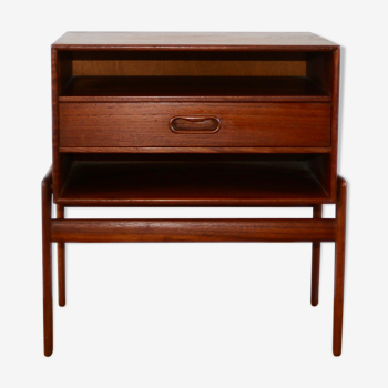 Scandinavian bedside table teak Arne Vodder 1960