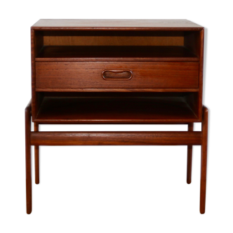 Scandinavian bedside table teak Arne Vodder 1960