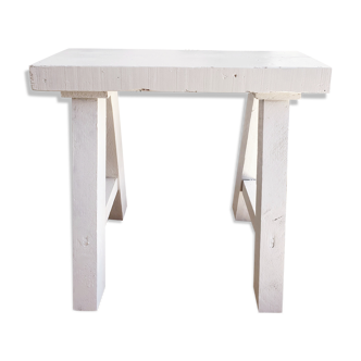 White bench