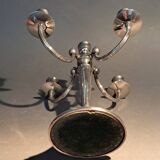 Silver plated 5 candle chandelier, England 1960.