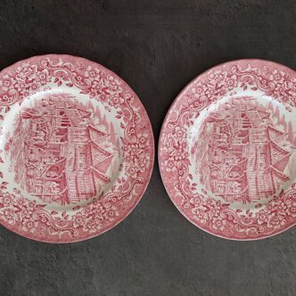 2 17th century England plates