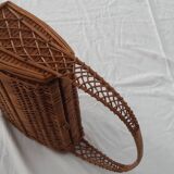 70s wicker handbag