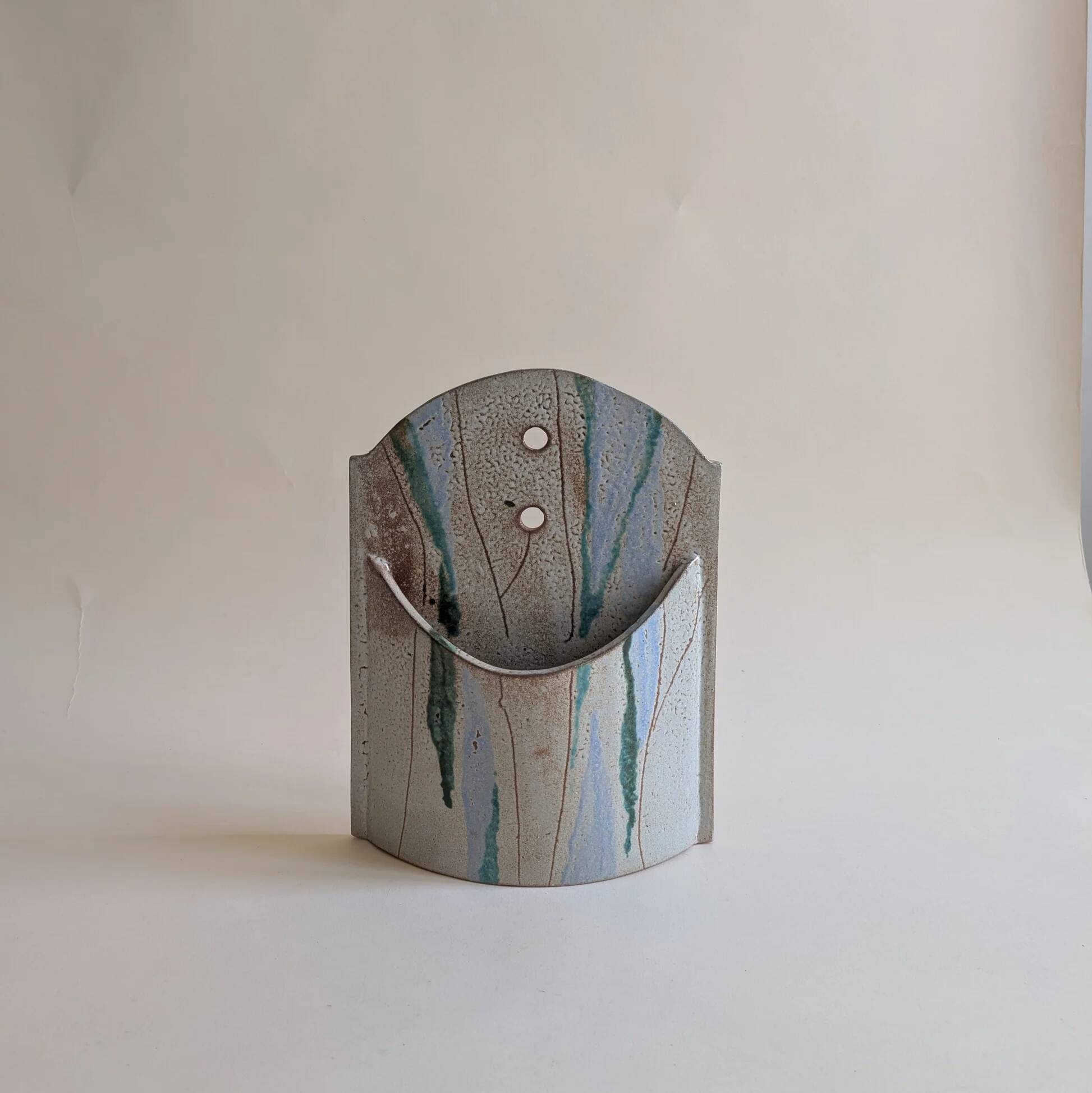 Ceramic wall trinket dish or vase