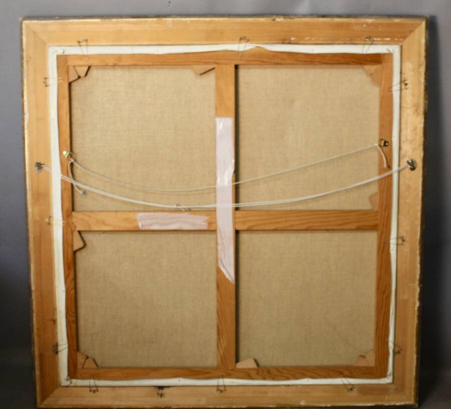 Large Oil on Canvas Elephant