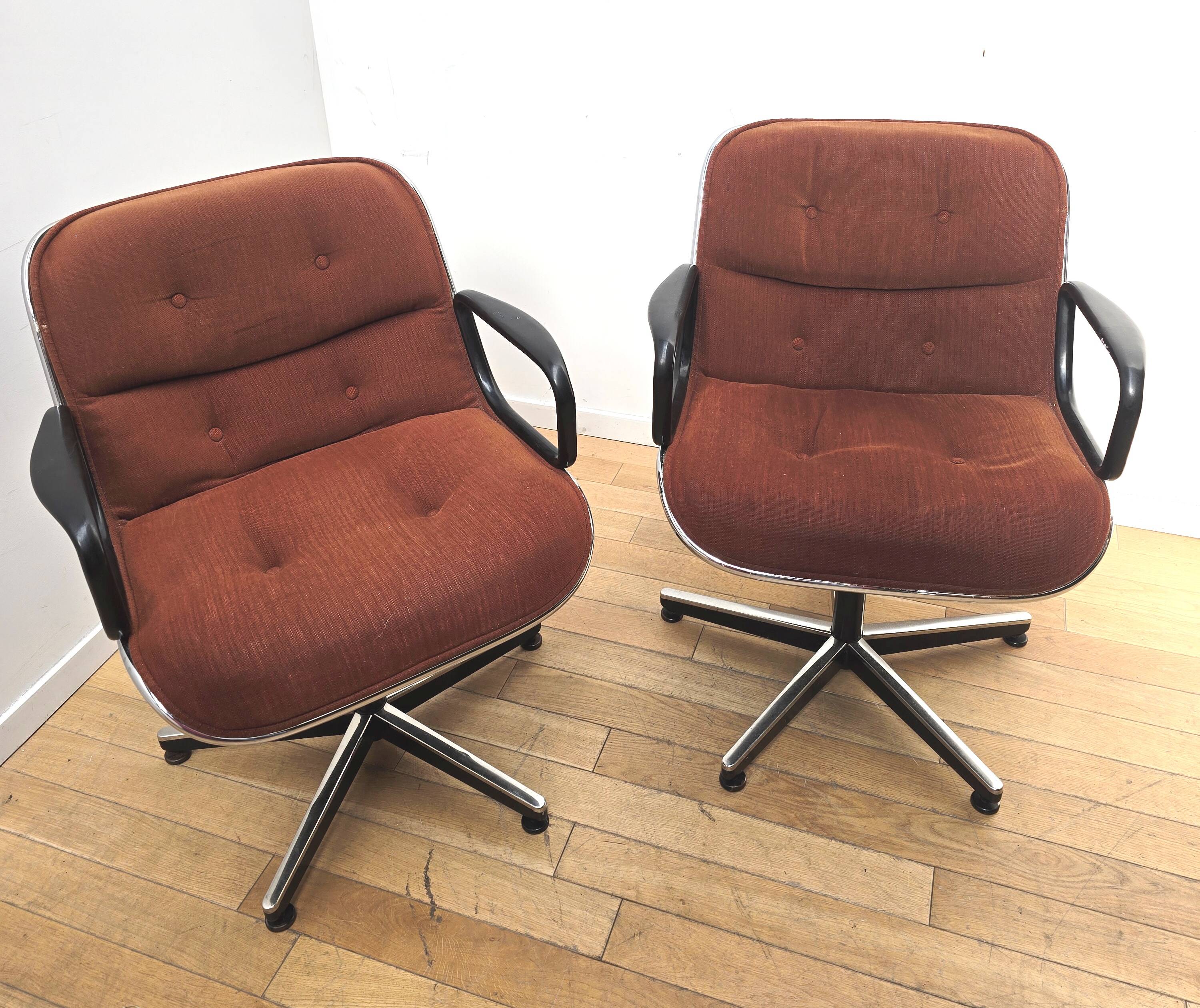 Pair of Charles Pollock office chairs
