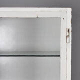 Iron and glass medical display cabinet 1930s