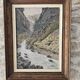 Oil on Canvas Painting Landscape Gorges of Queyras Hautes Alpes signed V Pida