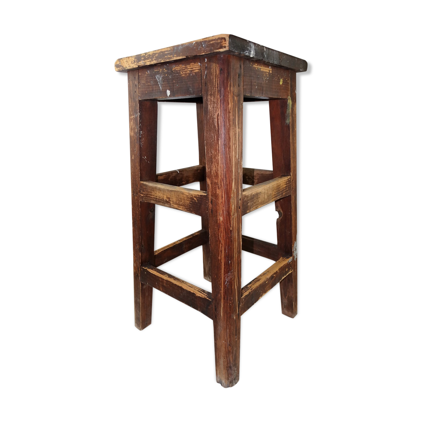 Stool raw wood