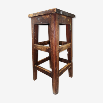 Stool raw wood