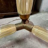 Barovier & Toso tripod floor lamp in gilded Murano glass 1930/40