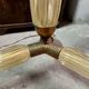 Barovier & Toso tripod floor lamp in gilded Murano glass 1930/40