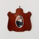 Small vintage free-form beveled mirror from the 60s