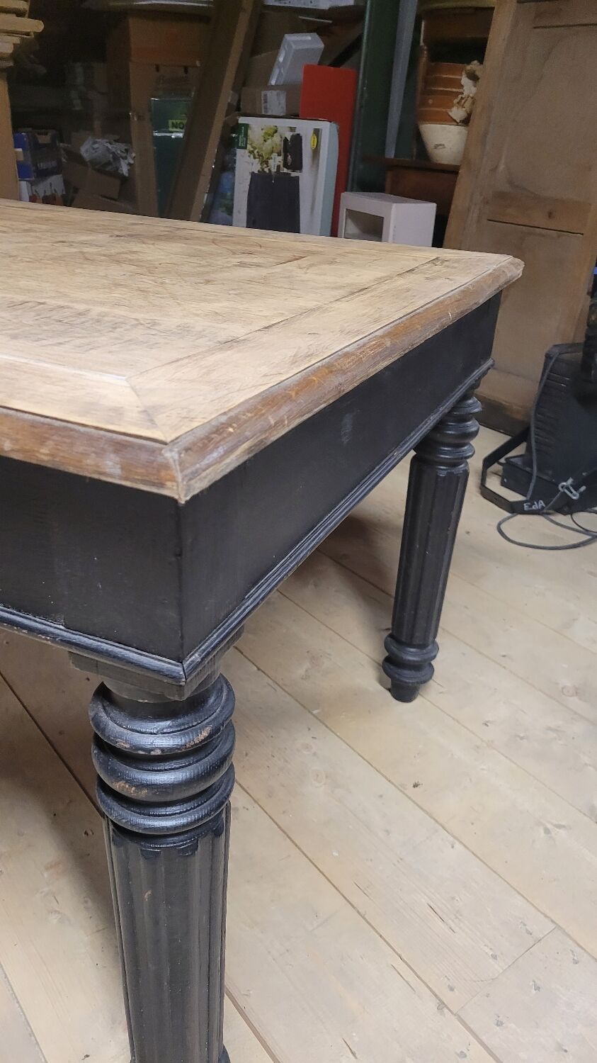 Louis Philippe notary office in oak, 1900 period - 1m49