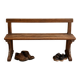 Small oak decorative bench