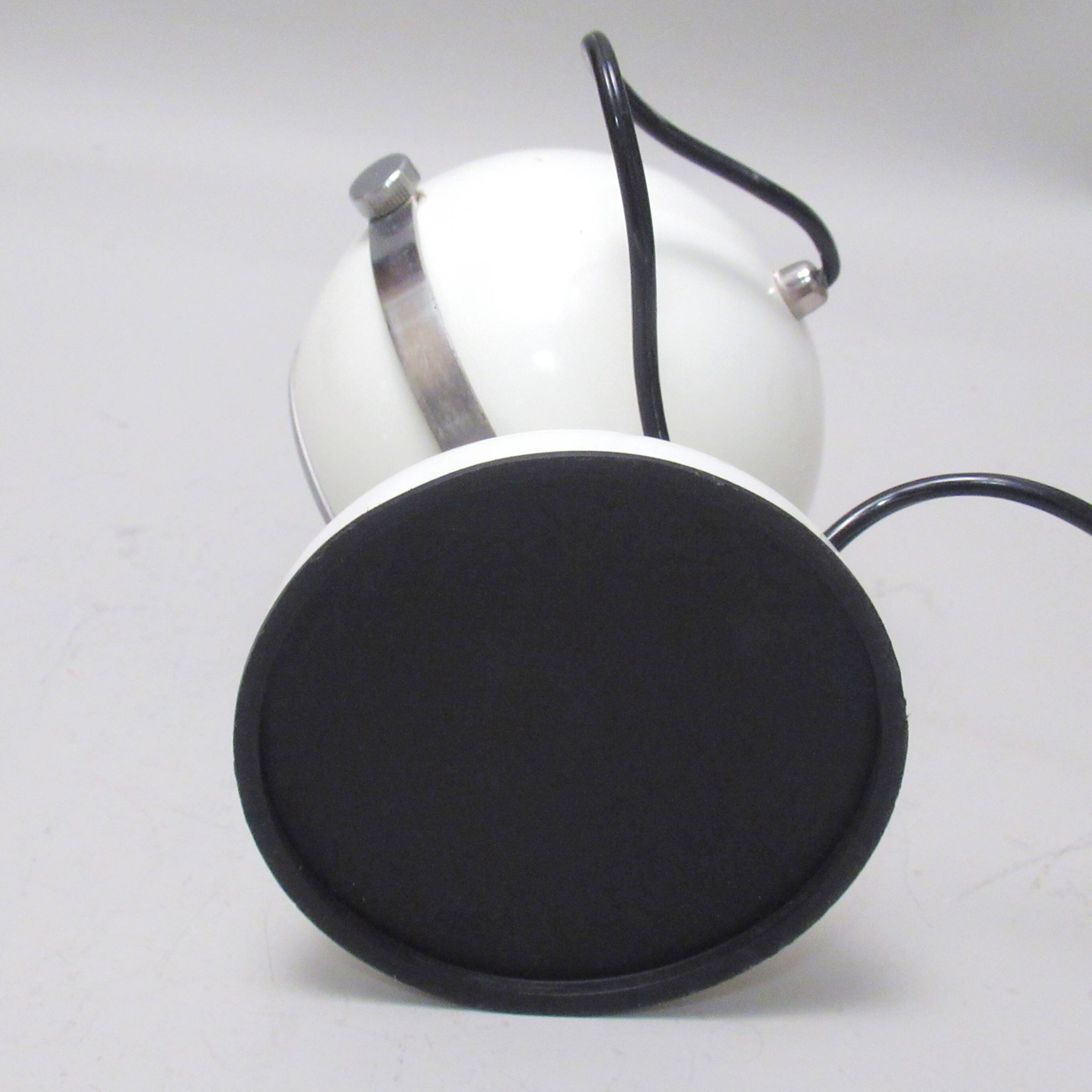 White globe lamp from the 1970s