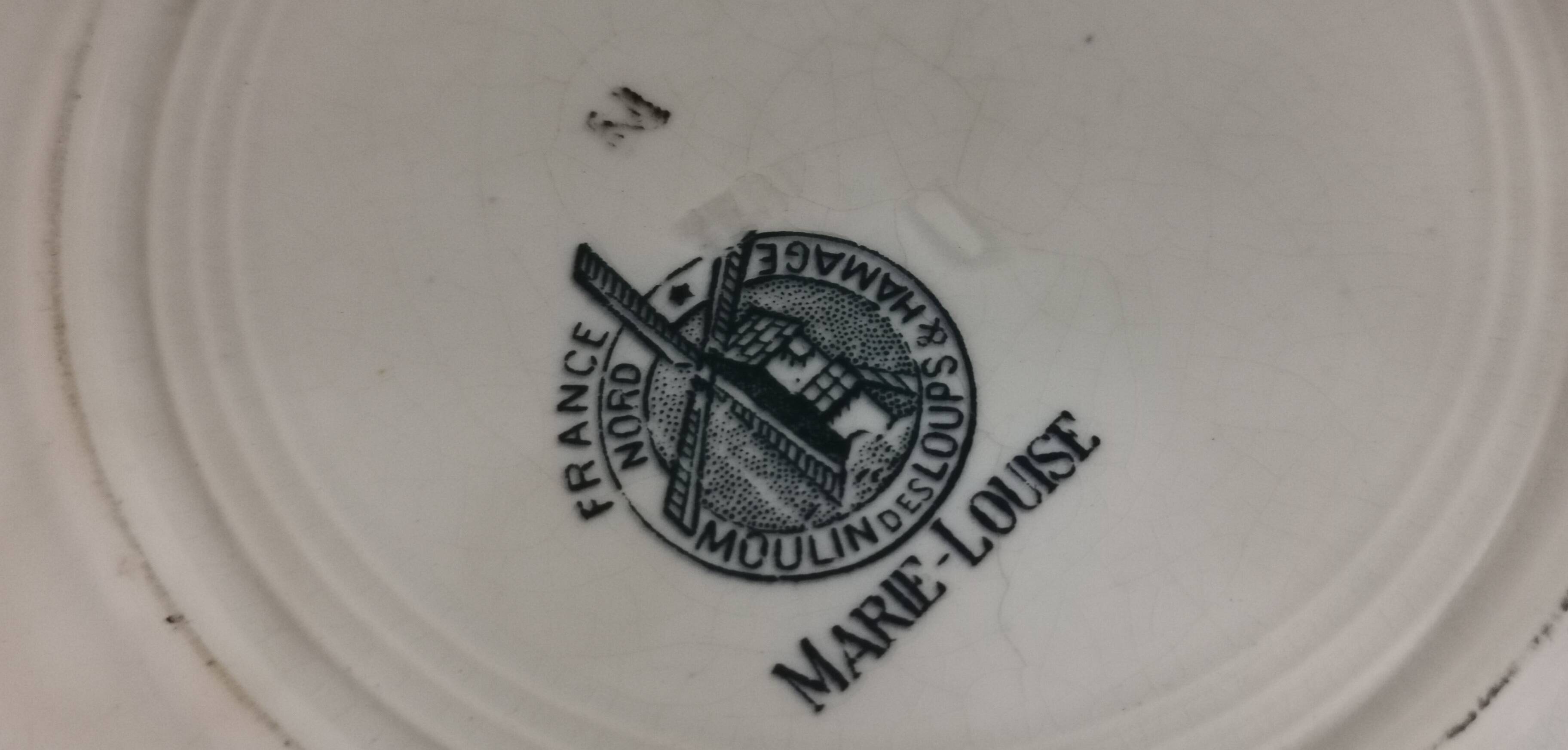 6 earthenware soup plates Moulin des Loups et Hamages