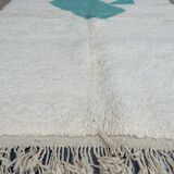 Handmade pure wool rug, size 100 x 200 cm