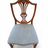 6 x English mahogany Hepplewhite chairs / 1920s
