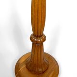 Important Art Deco carved oak floor lamp, France, circa 1920
