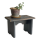 Vintage patinated grey stool