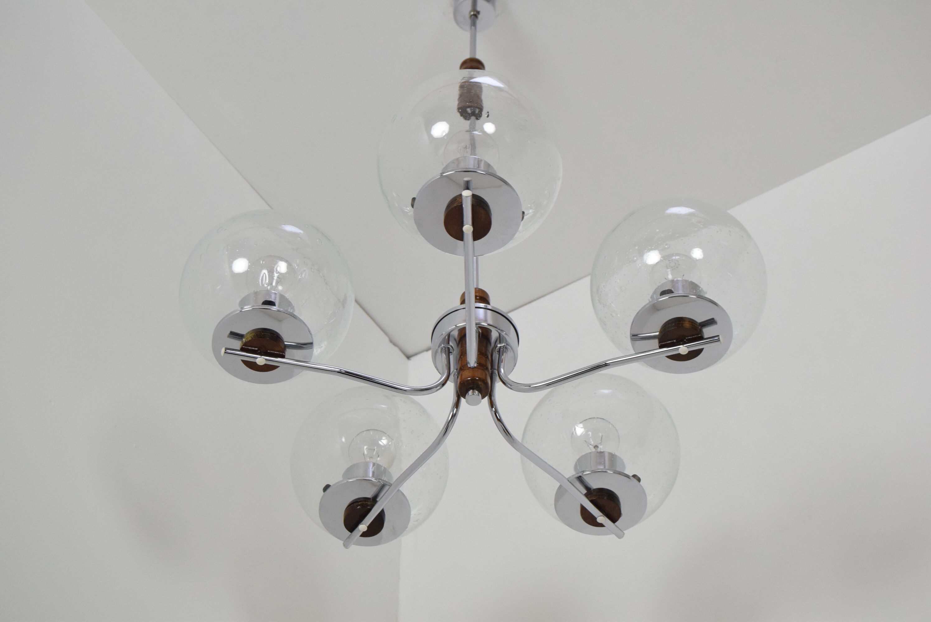 Mid-century Chandelier,Czechoslovakia,1960's.