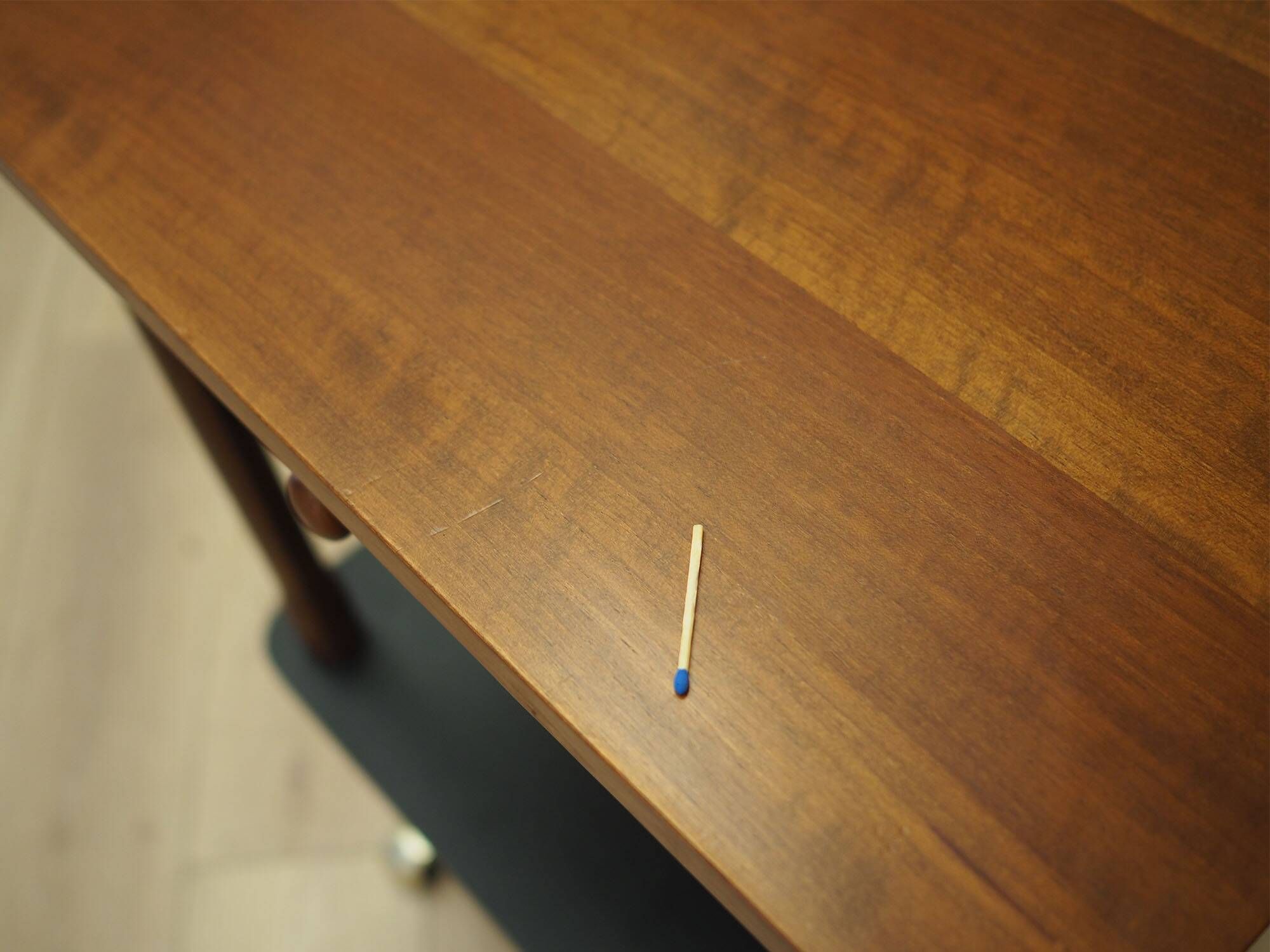 Walnut table, Italian design, 1960s, manufacture: Italy