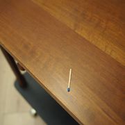 Walnut table, Italian design, 1960s, manufacture: Italy