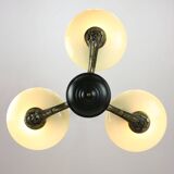 Lustre figuratif Art Déco en laiton français, 1930