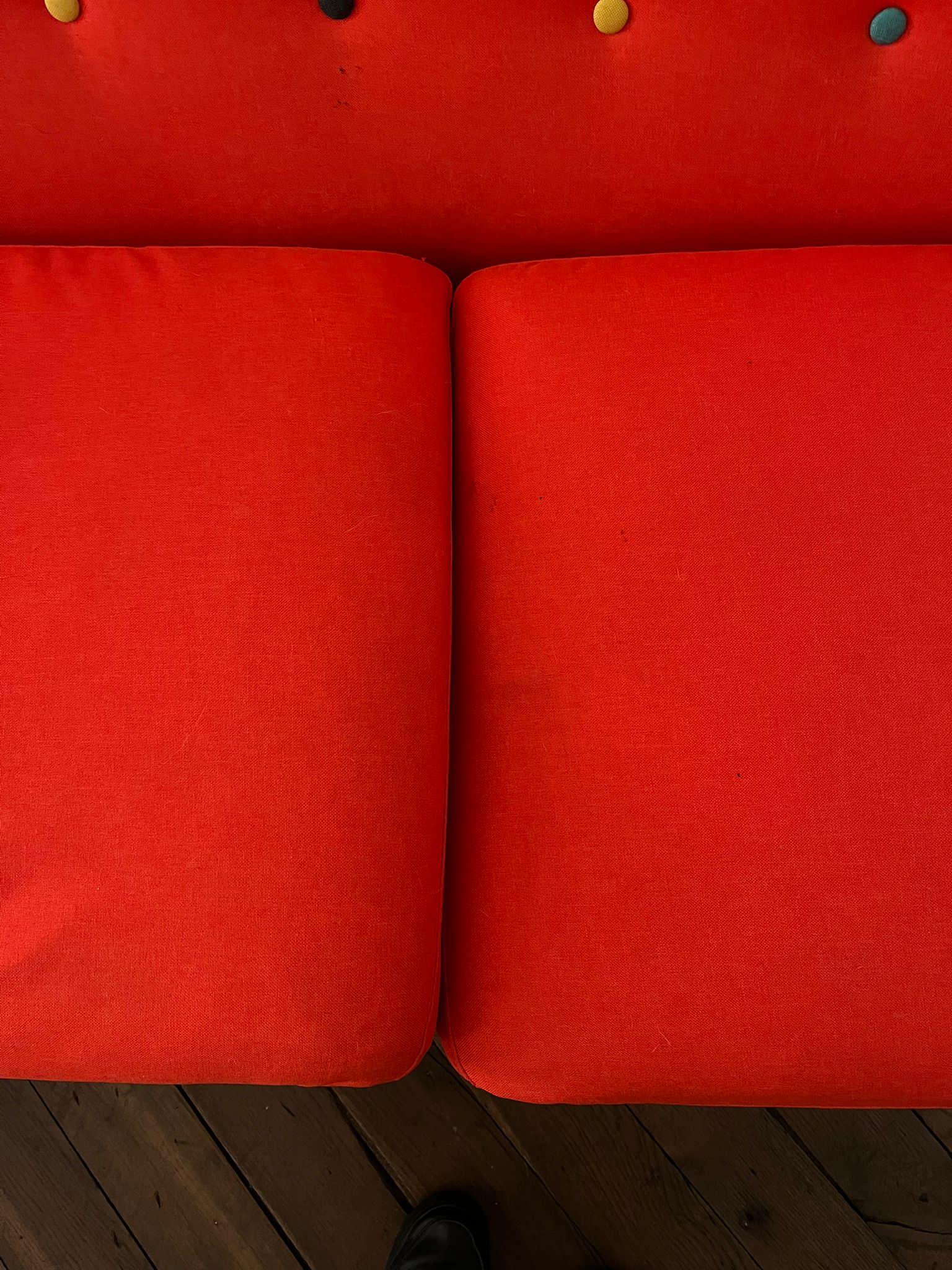 Orange sofa