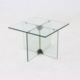 Italian Modern Glass Side Table 1970s