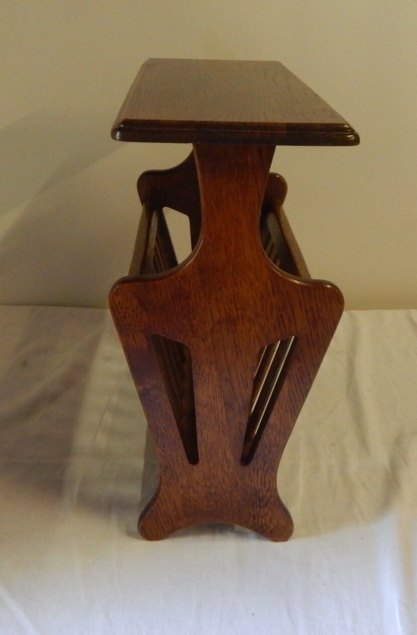Wooden magazine rack
