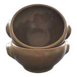 Set of 2 stoneware soup bowls