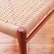 Chaise - Niels Otto Møller - modèle 75 - Corde danoise refaite
