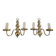 Pair of brass wall lights