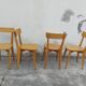 Série de 4 chaises de bistrot année 50
