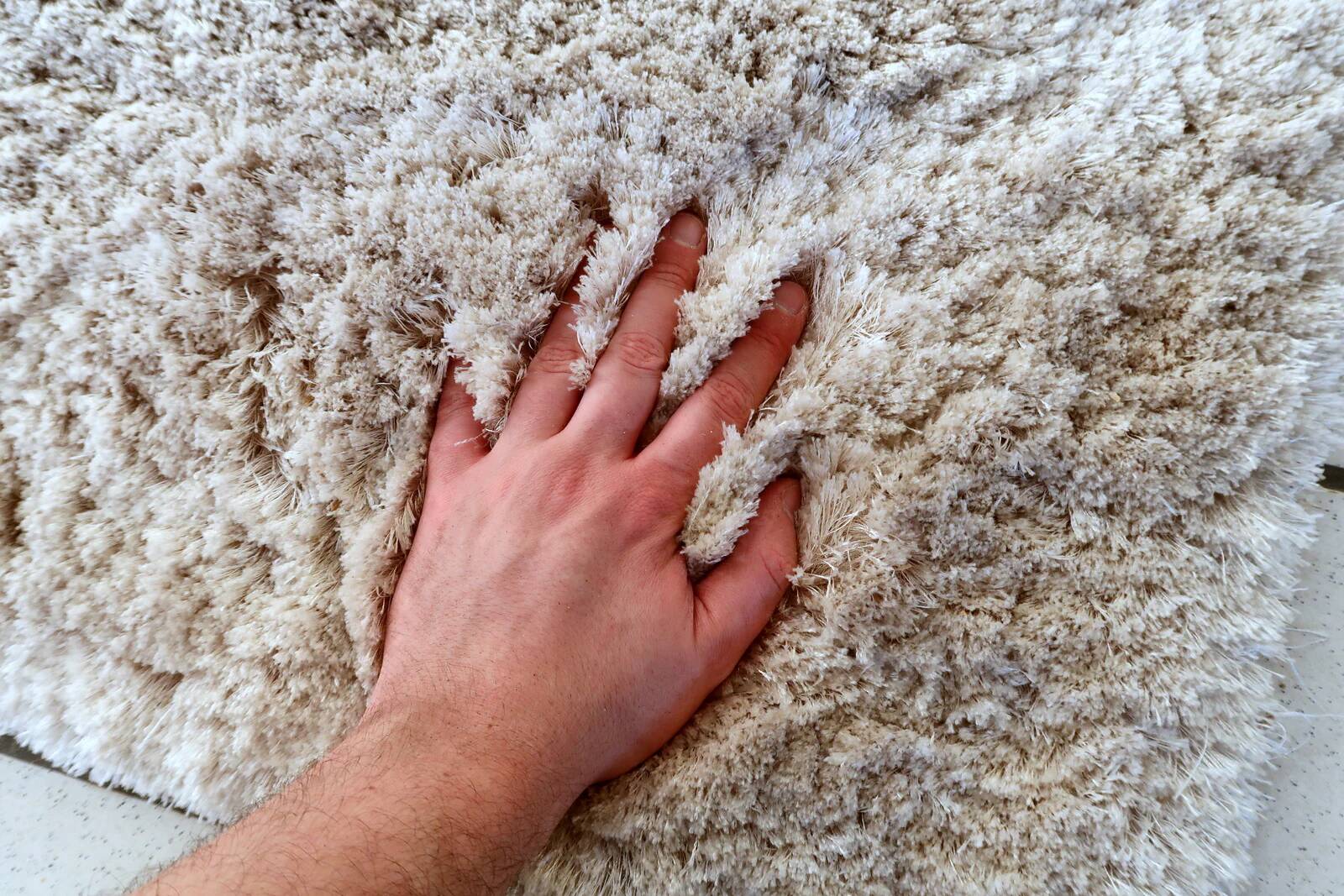 Vintage 1960s Scandinavian shag rug, Flokati style, 200cm x 203cm