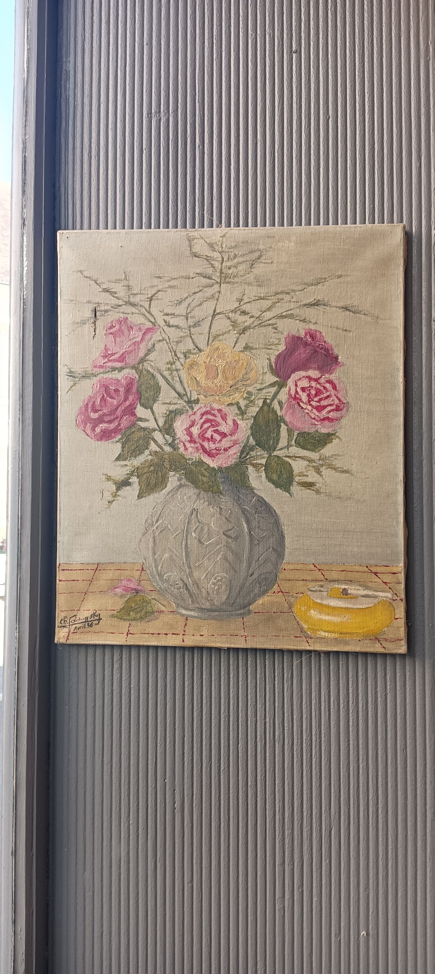 Oil painting flowers