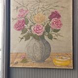 Oil painting flowers