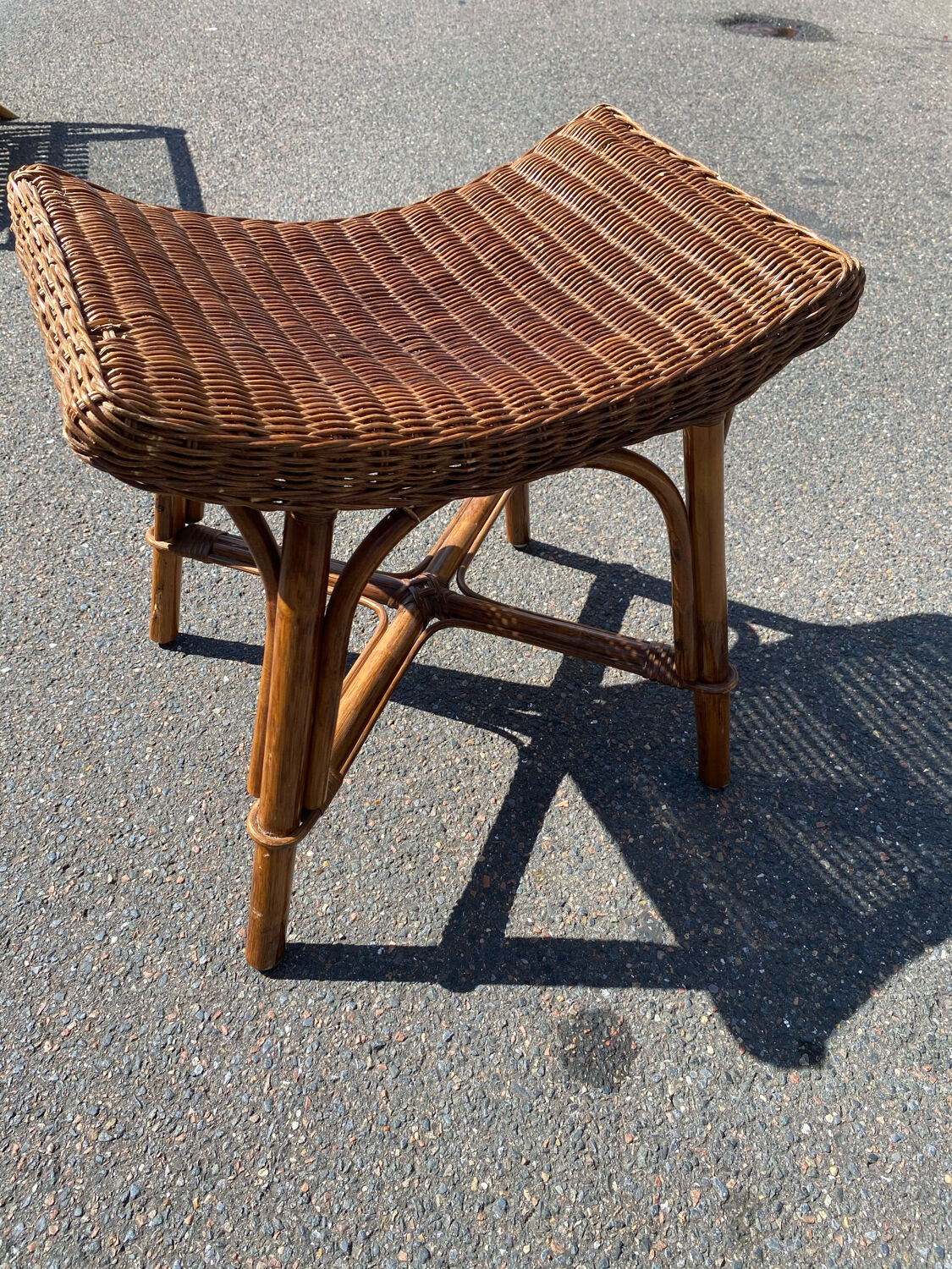 Rattan stool