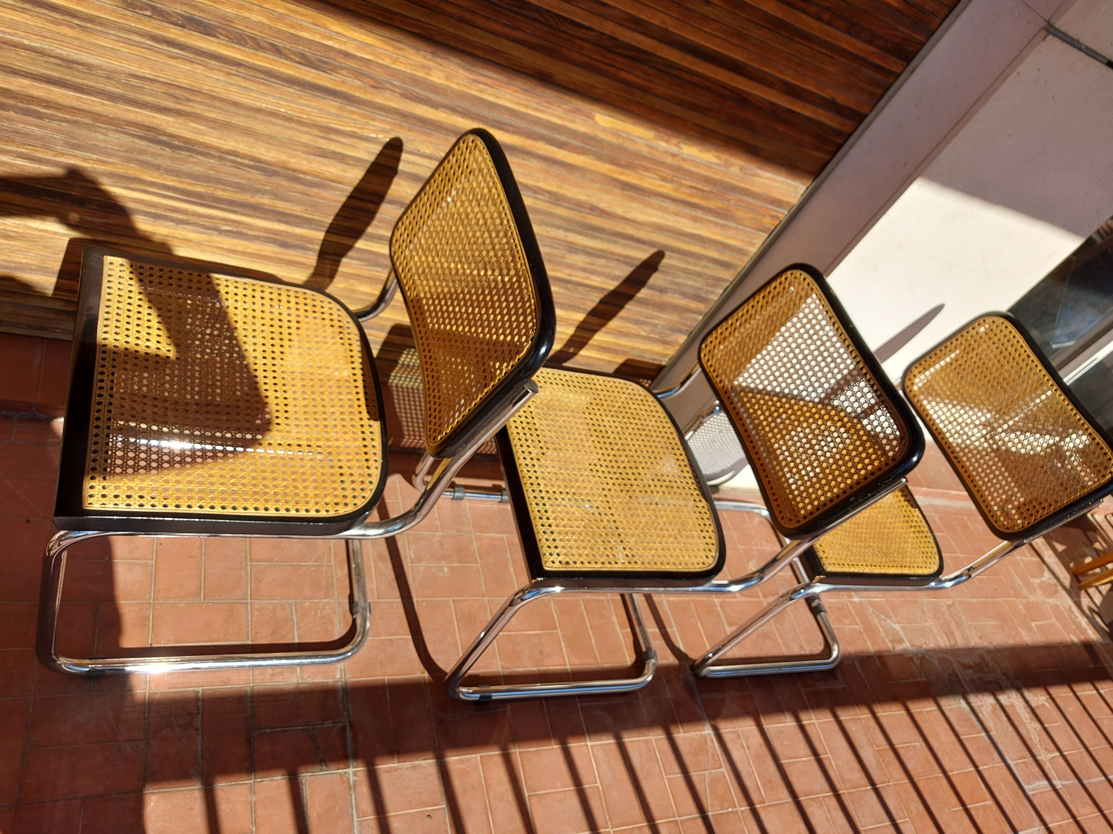 3 chairs Marcel Breuer B32