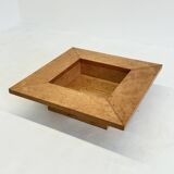 Square coffee table / bar table from Smania with burl wood
