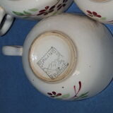 3 vintage cups of Salins earthenware