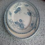 2 serving dishes sarreguemines model royat