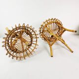 Para puf- taboretów Boho,