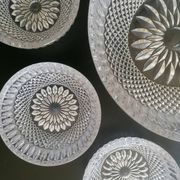 Crystal fruit service with its 8 matching bowls.